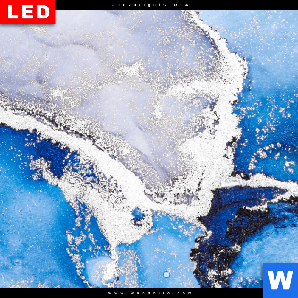 Wechselmotiv Acrylglas Canvalight® DIA | Fluid Art Winter Wonderland | Schmal - Image 4
