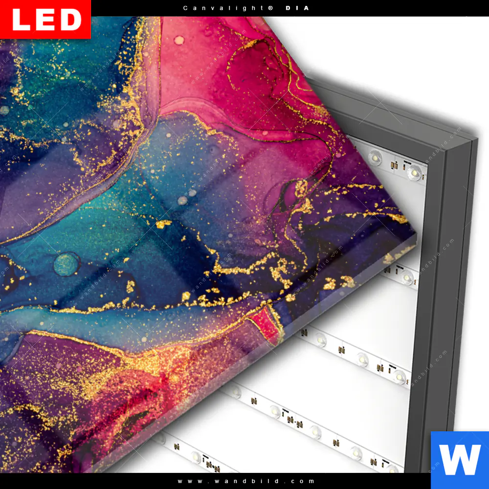 Wechselmotiv Acrylglas Canvalight® DIA | Fluid Fantasia | Hochformat - Image 3