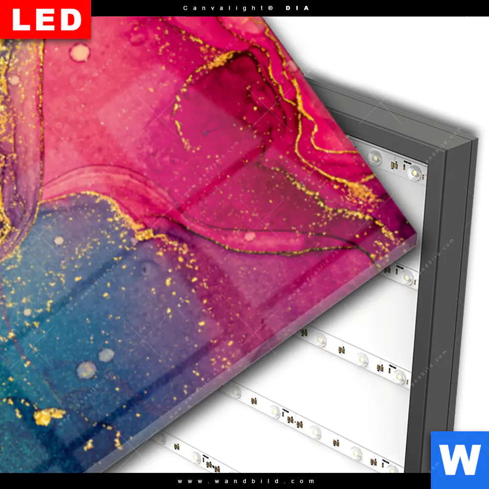 Wechselmotiv Acrylglas Canvalight® DIA | Fluid Fantasia | Panorama - Image 3