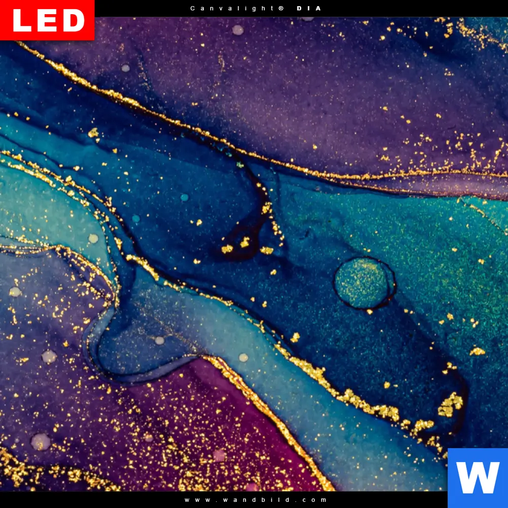 Wechselmotiv Acrylglas Canvalight® DIA | Fluid Fantasia | Quadrat - Image 4