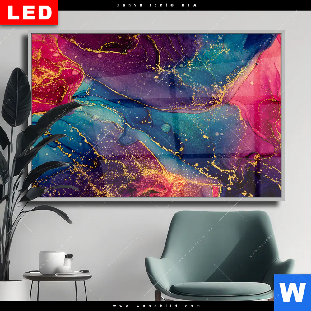 Wechselmotiv Acrylglas Canvalight® DIA | Fluid Fantasia | Querformat