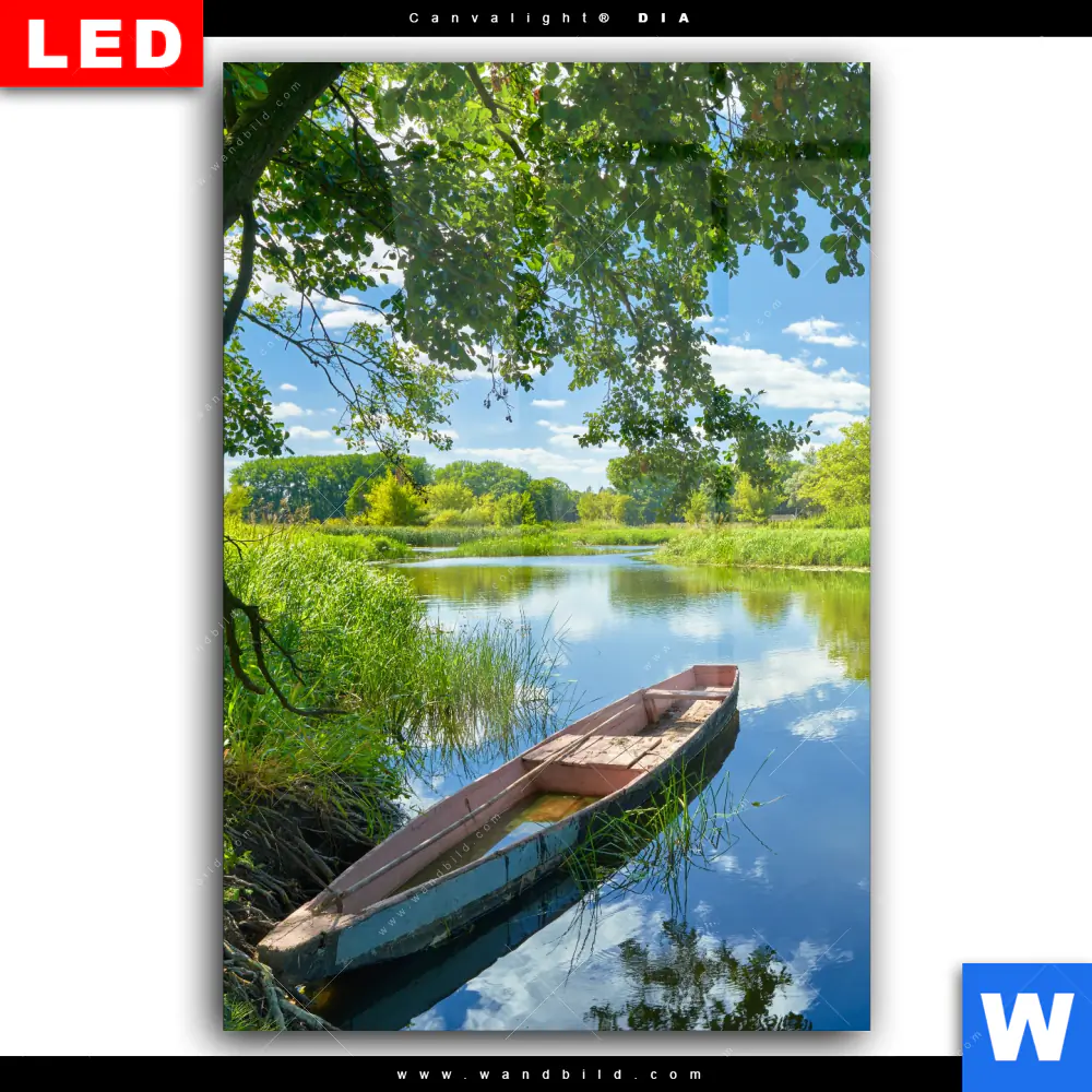 Wechselmotiv Acrylglas Canvalight® DIA | Flusslandschaft | Hochformat - Image 2