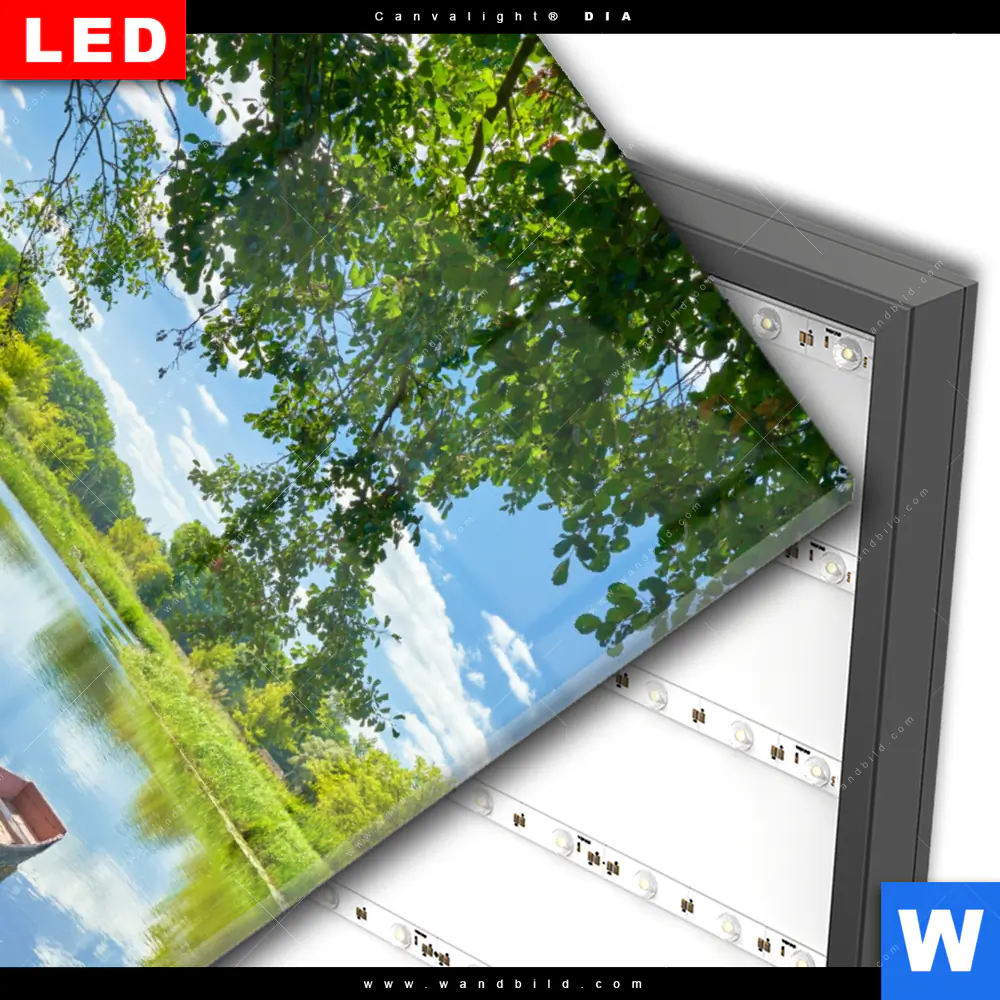 Wechselmotiv Acrylglas Canvalight® DIA | Flusslandschaft | Hochformat - Image 3