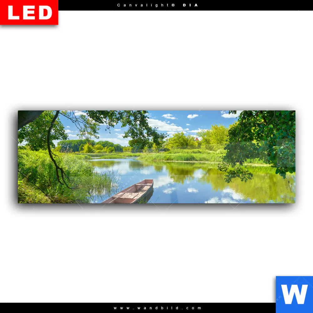 Wechselmotiv Acrylglas Canvalight® DIA | Flusslandschaft | Panorama - Image 2