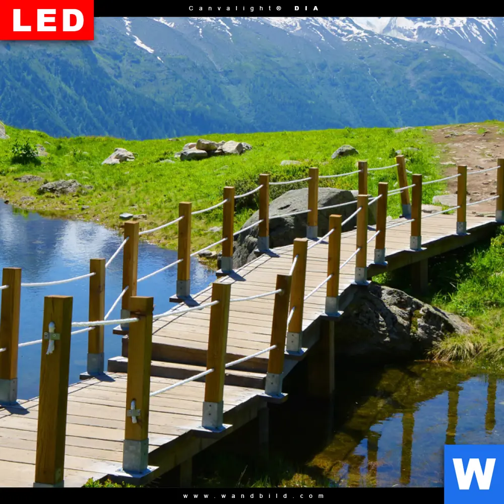 Wechselmotiv Acrylglas Canvalight® DIA | Französische Alpen | Querformat - Image 4