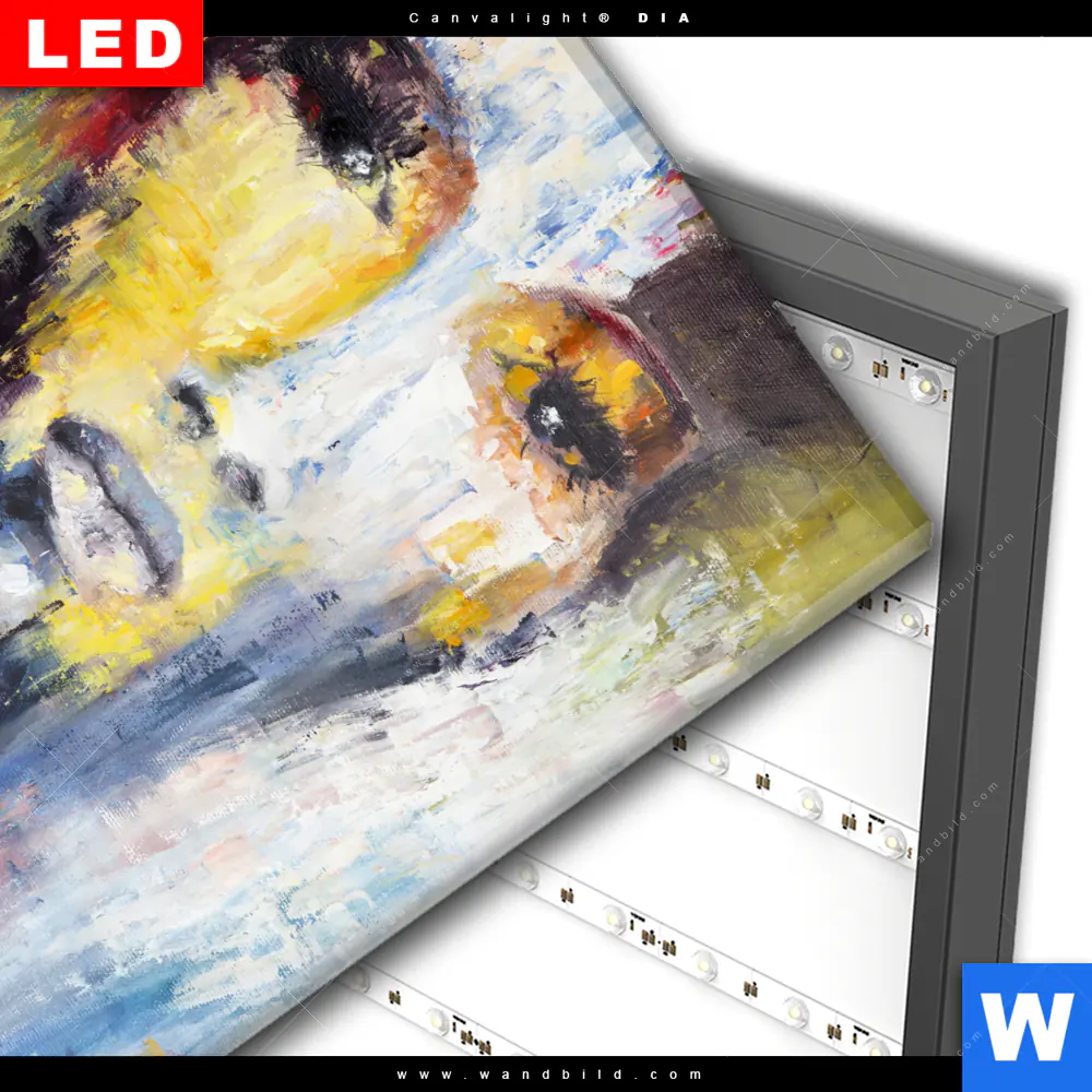 Wechselmotiv Acrylglas Canvalight® DIA | Frau & Martini Cocktail | Quadrat - Image 3