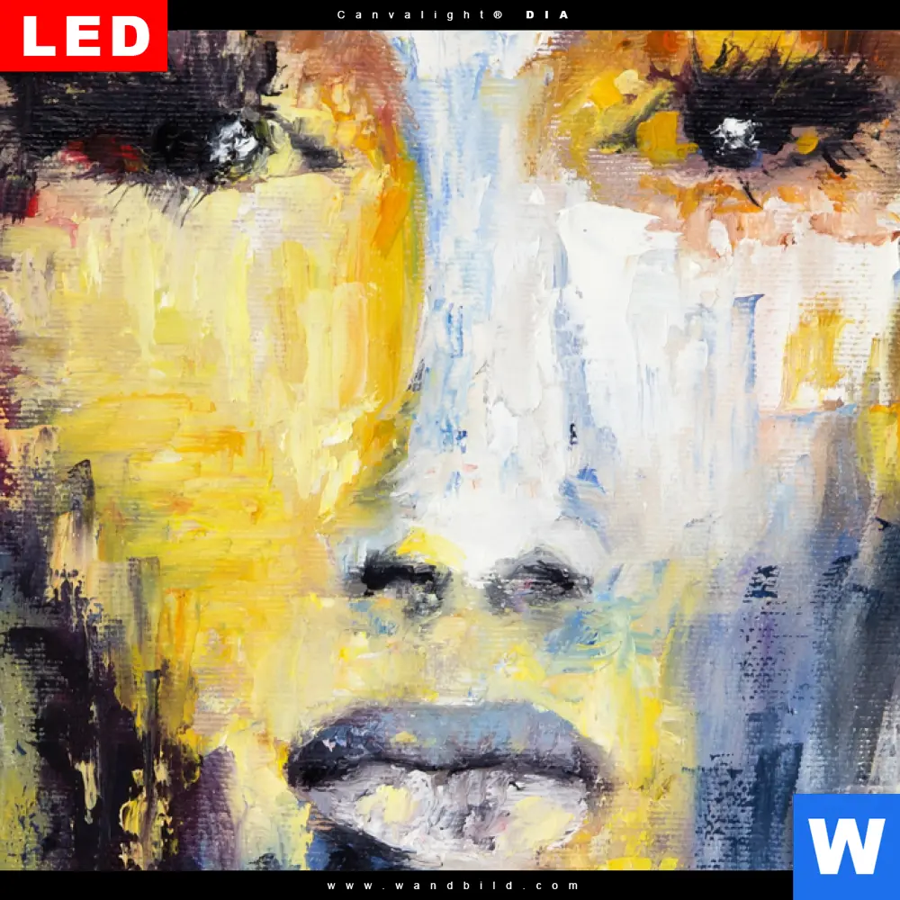 Wechselmotiv Acrylglas Canvalight® DIA | Frau & Martini Cocktail | Quadrat - Image 4