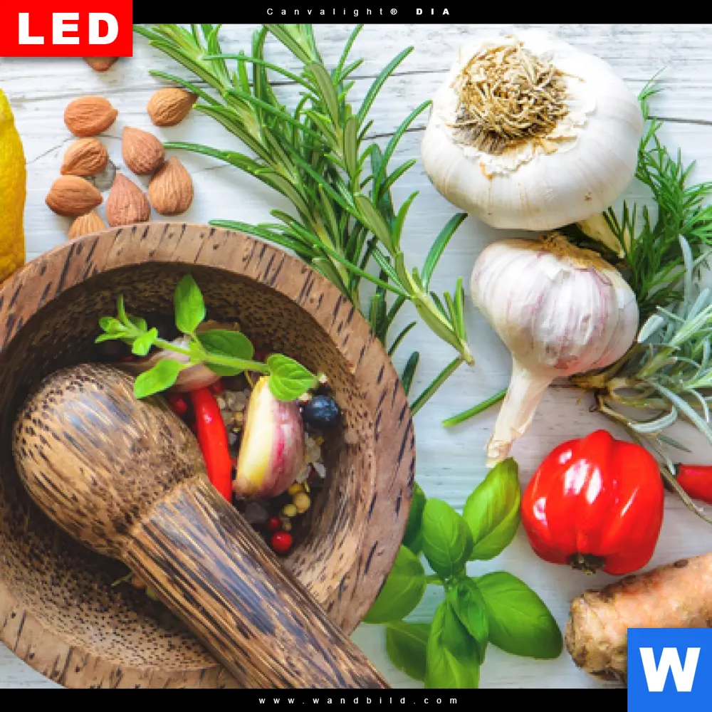 Wechselmotiv Acrylglas Canvalight® DIA | Frische Kräuter & Gewürze | Schmal - Image 4