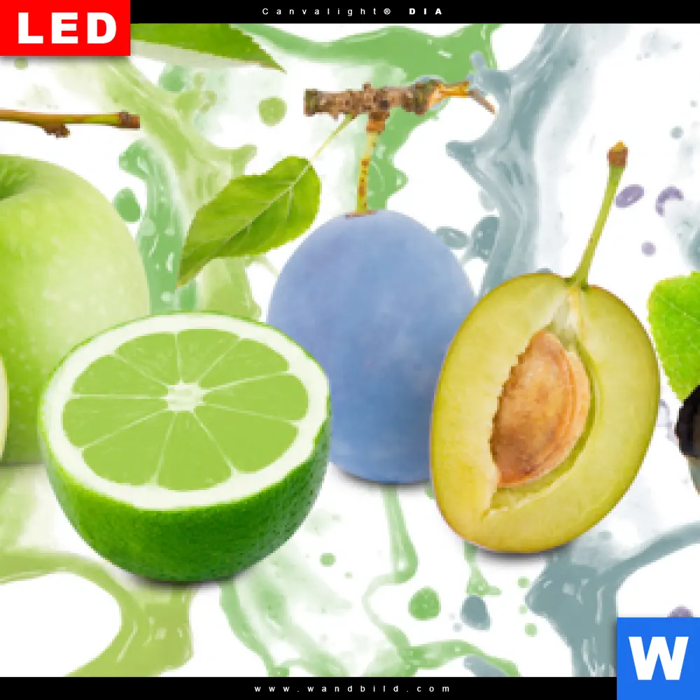 Wechselmotiv Acrylglas Canvalight® DIA | Fruchtspritzer | Hochformat - Image 4