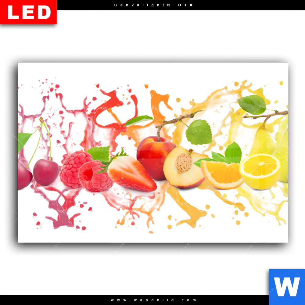 Wechselmotiv Acrylglas Canvalight® DIA | Fruchtspritzer | Querformat - Image 2