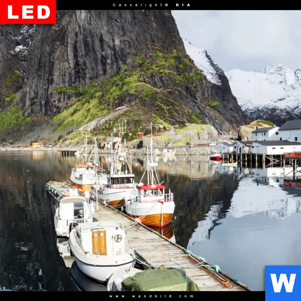 Wechselmotiv Acrylglas Canvalight® DIA | Frühling in Norwegen | Quadrat - Image 4