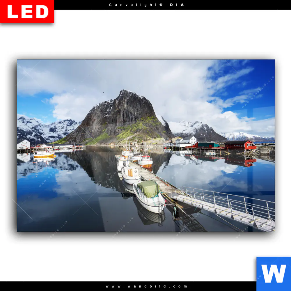 Wechselmotiv Acrylglas Canvalight® DIA | Frühling in Norwegen | Querformat - Image 2