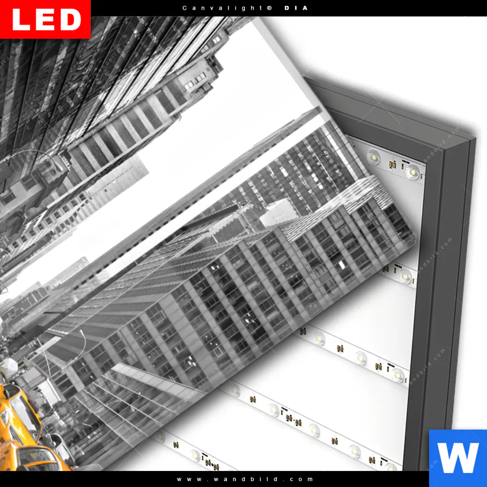Wechselmotiv Acrylglas Canvalight® DIA | Gelbe Taxis New York | Hochformat - Image 3