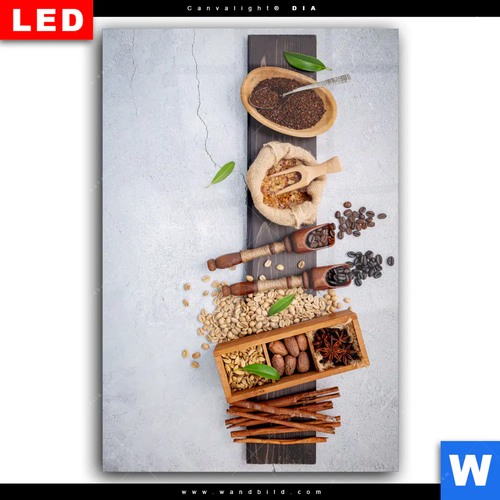 Wechselmotiv Acrylglas Canvalight® DIA | Geröstete Kaffeebohnen No.1 | Hochformat - Image 2
