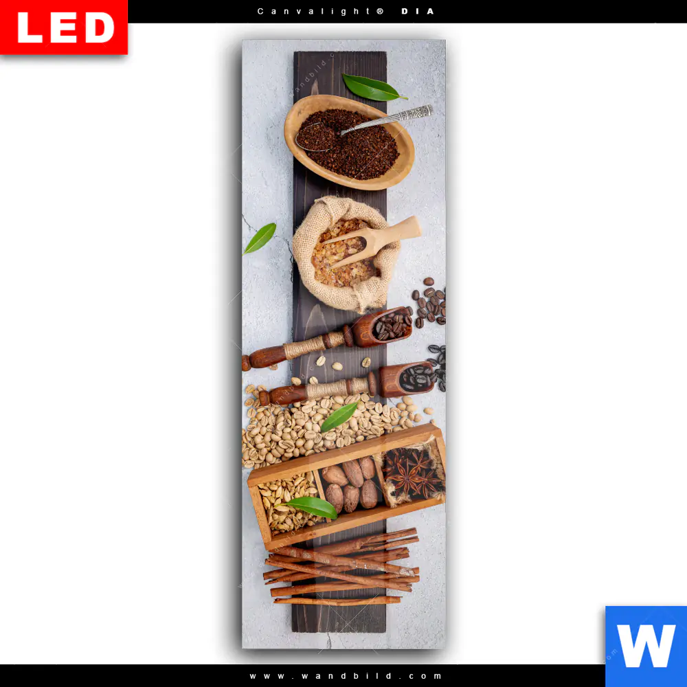 Wechselmotiv Acrylglas Canvalight® DIA | Geröstete Kaffeebohnen No.1 | Schmal - Image 2
