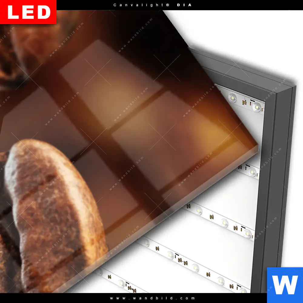 Wechselmotiv Acrylglas Canvalight® DIA | Geröstete Kaffeebohnen No.2 | Panorama - Image 3