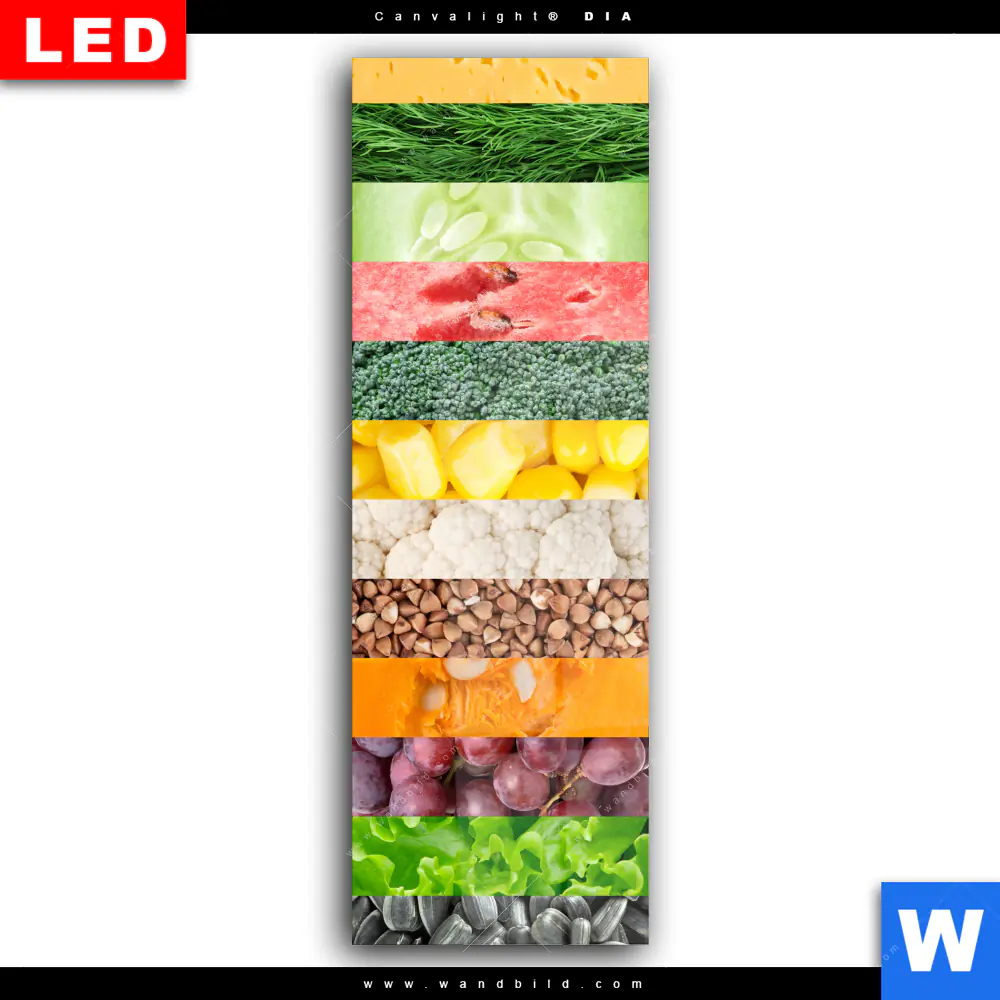 Wechselmotiv Acrylglas Canvalight® DIA | Gesunde Ernährung | Schmal - Image 2