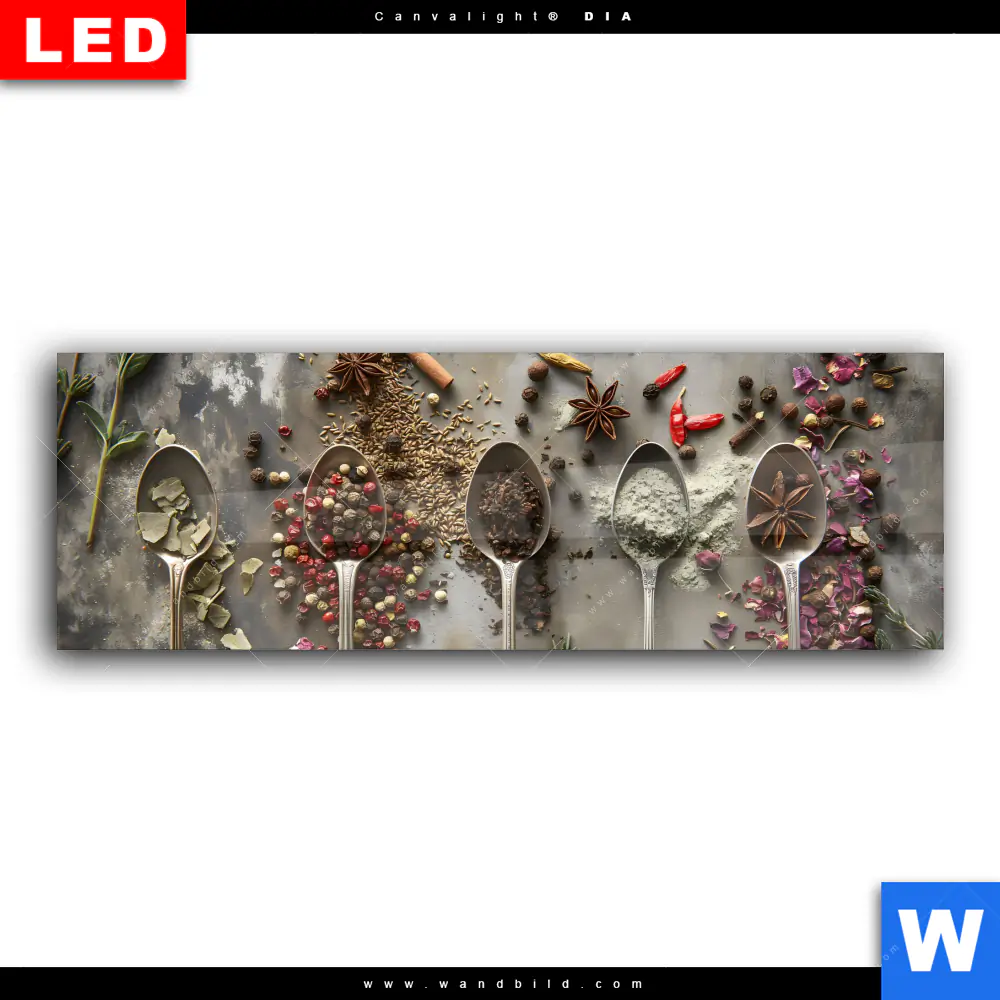 Wechselmotiv Acrylglas Canvalight® DIA | Gewürze der Welt | Panorama - Image 2