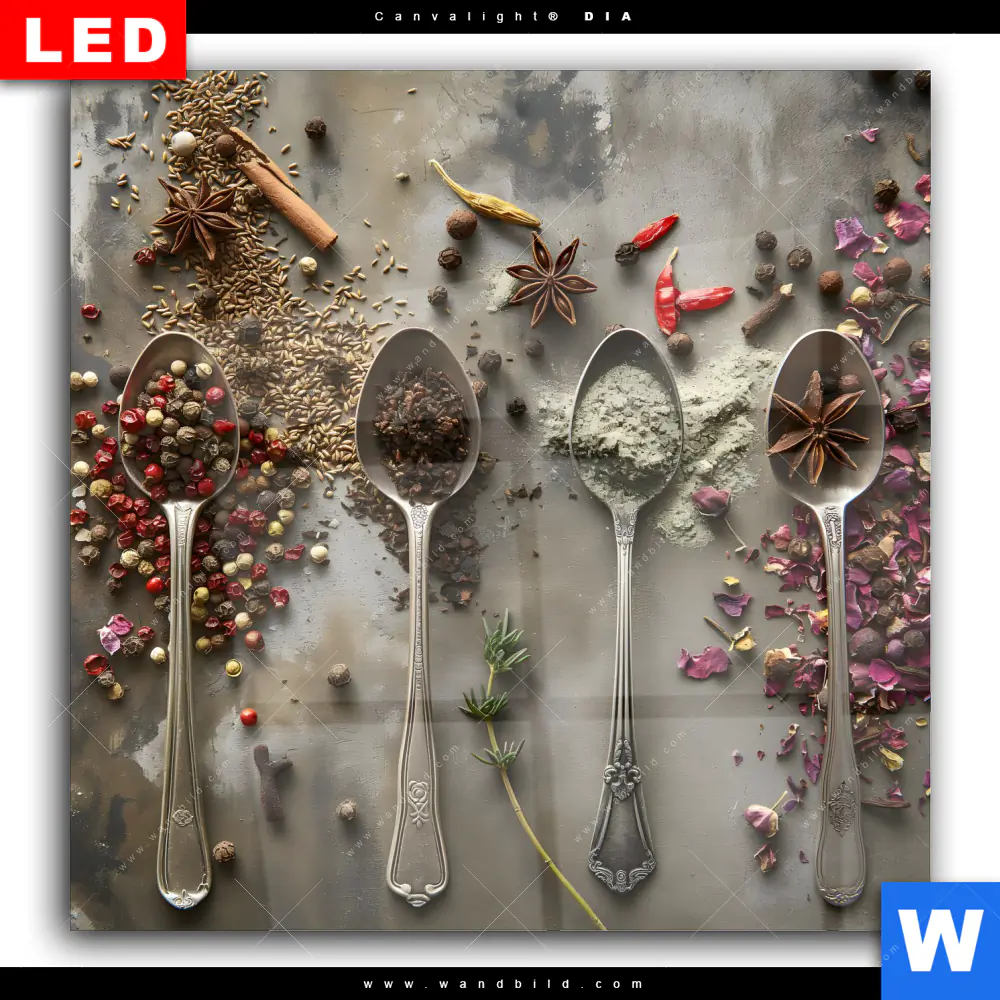 Wechselmotiv Acrylglas Canvalight® DIA | Gewürze der Welt | Quadrat - Image 2