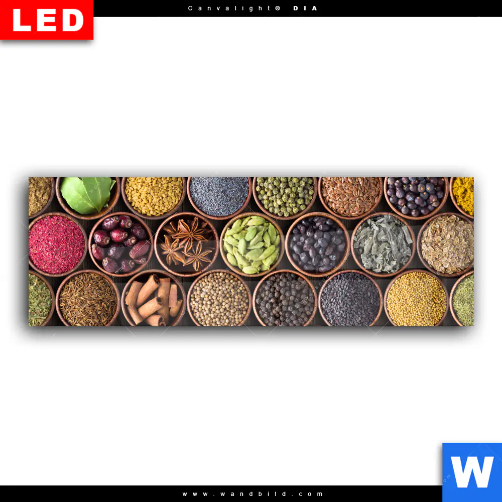 Wechselmotiv Acrylglas Canvalight® DIA | Gewürze & Kräuter | Panorama - Image 2