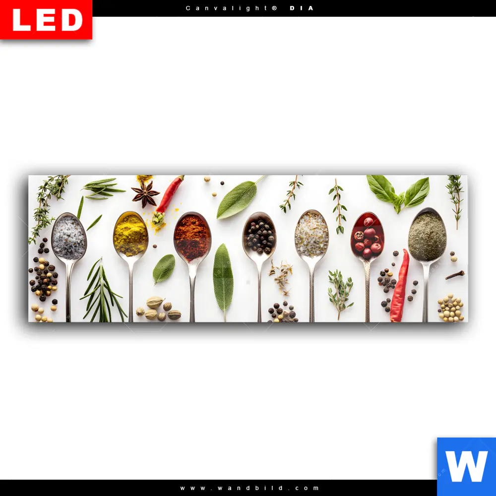 Wechselmotiv Acrylglas Canvalight® DIA | Gewürzvielfalt | Panorama - Image 2