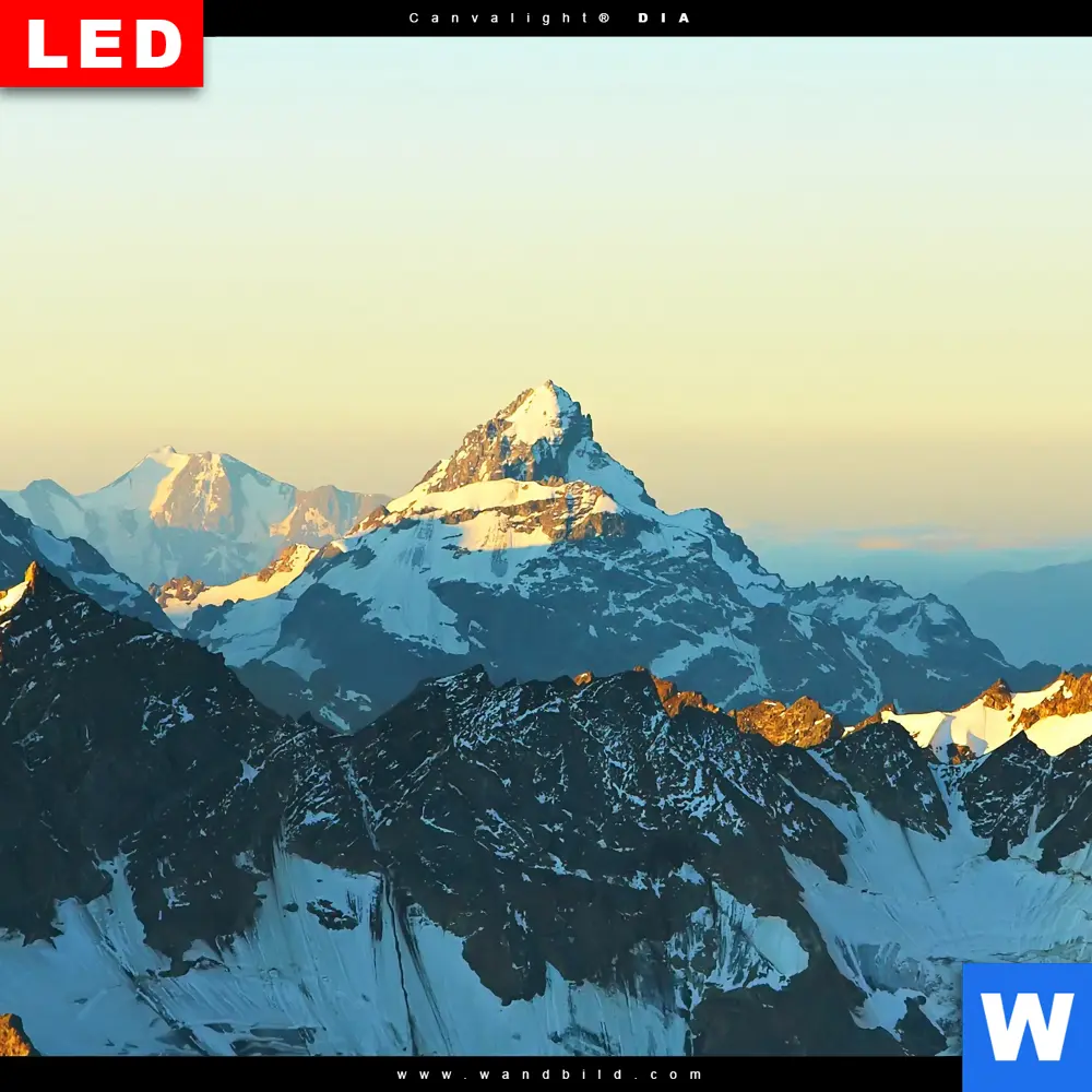 Wechselmotiv Acrylglas Canvalight® DIA | Gipfel in den Alpen | Hochformat - Image 4