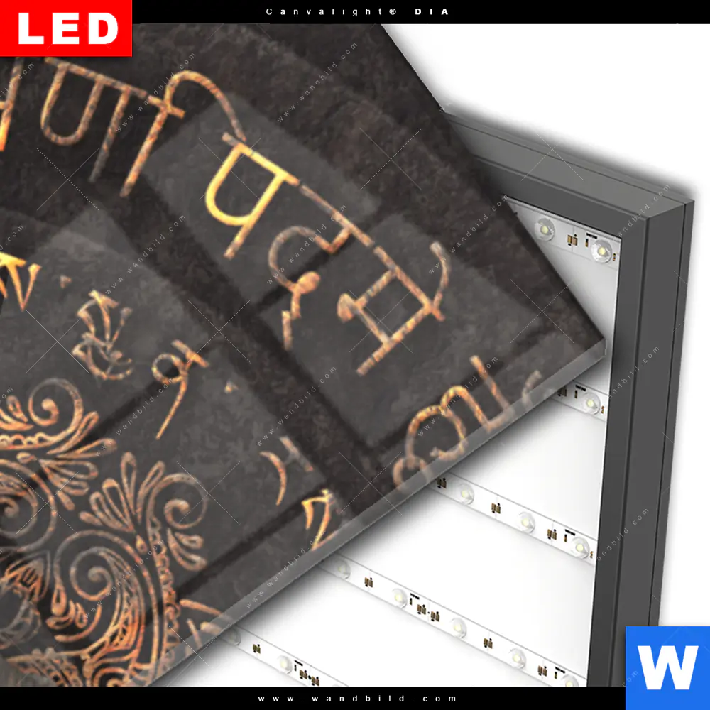 Wechselmotiv Acrylglas Canvalight® DIA | Goldener Buddha No.2 | Panorama - Image 3