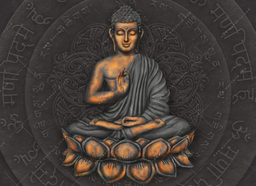 Wechselmotiv Acrylglas Canvalight® DIA | Goldener Buddha | Panorama - Image 5