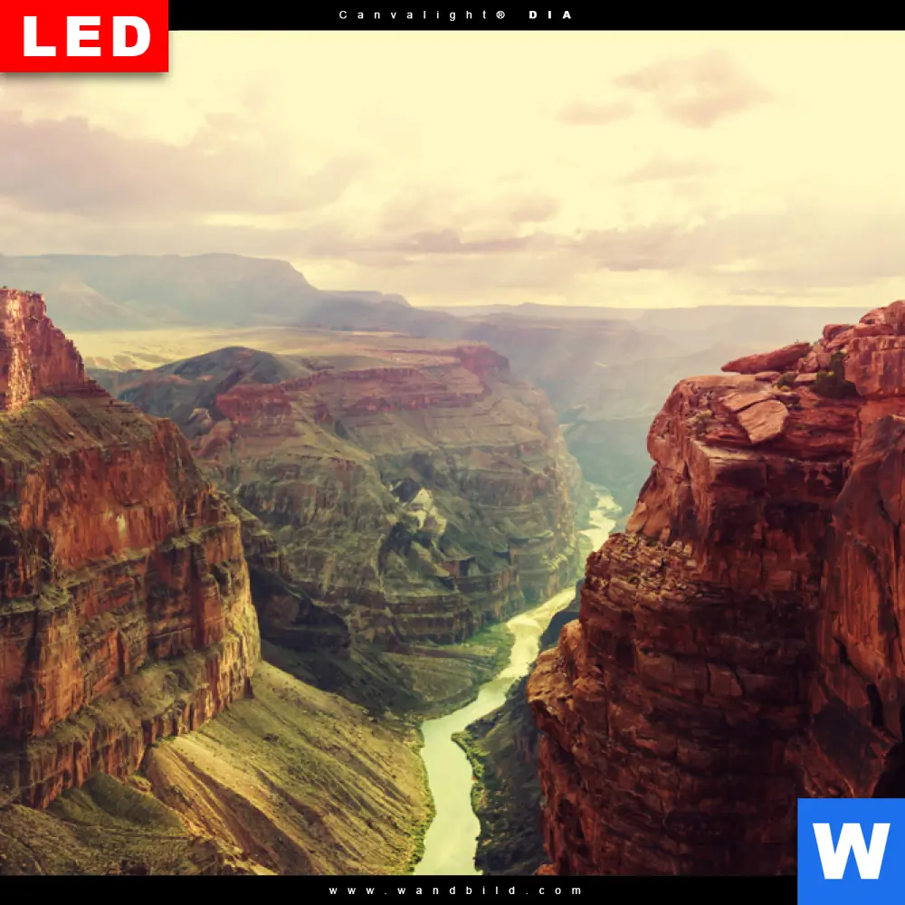 Wechselmotiv Acrylglas Canvalight® DIA | Grand Canyon Landschaft | Hochformat - Image 4