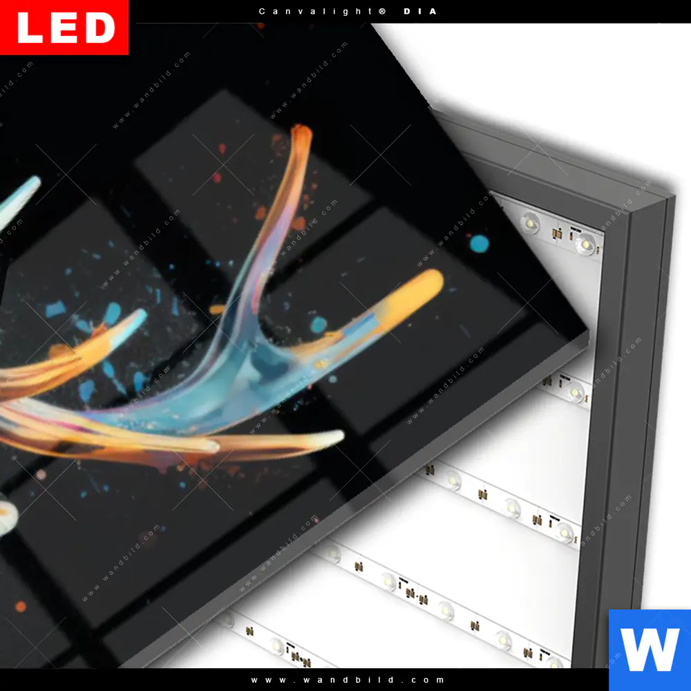 Wechselmotiv Acrylglas Canvalight® DIA | Hirsch-Kopf | Schmal - Image 3