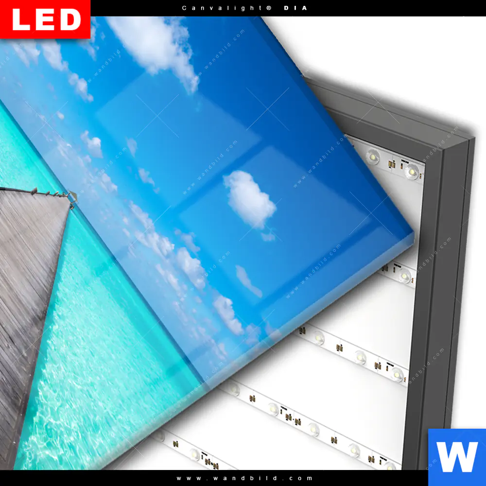 Wechselmotiv Acrylglas Canvalight® DIA | Hölzernes Pier | Quadrat - Image 3