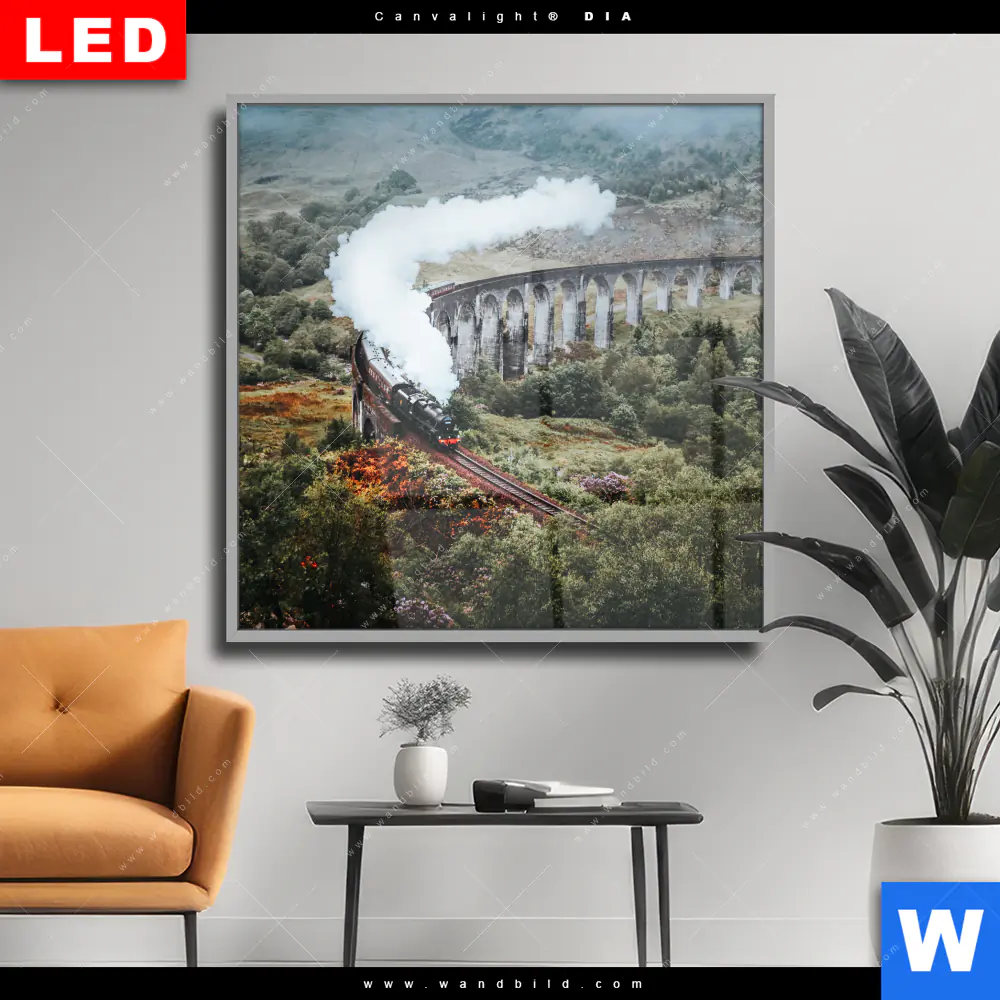 Wechselmotiv Acrylglas Canvalight® DIA | Hogwarts-Express | Quadrat