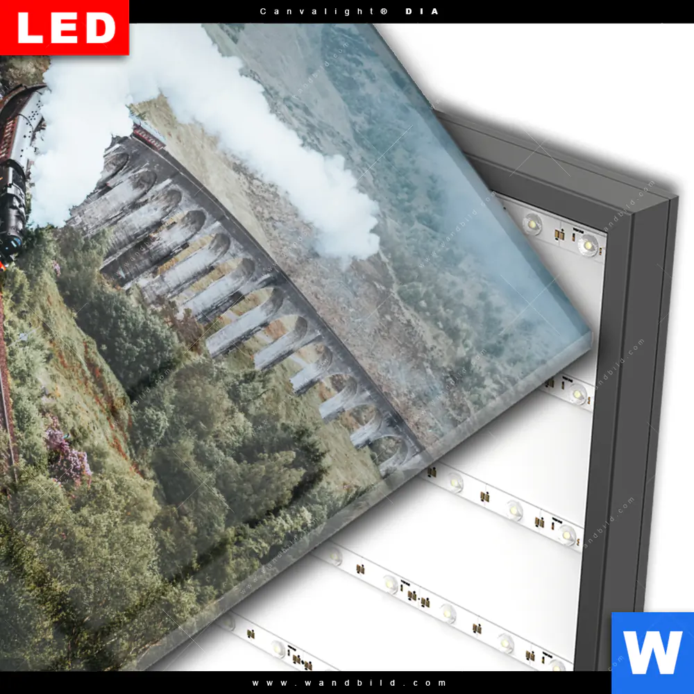 Wechselmotiv Acrylglas Canvalight® DIA | Hogwarts-Express | Quadrat - Image 3