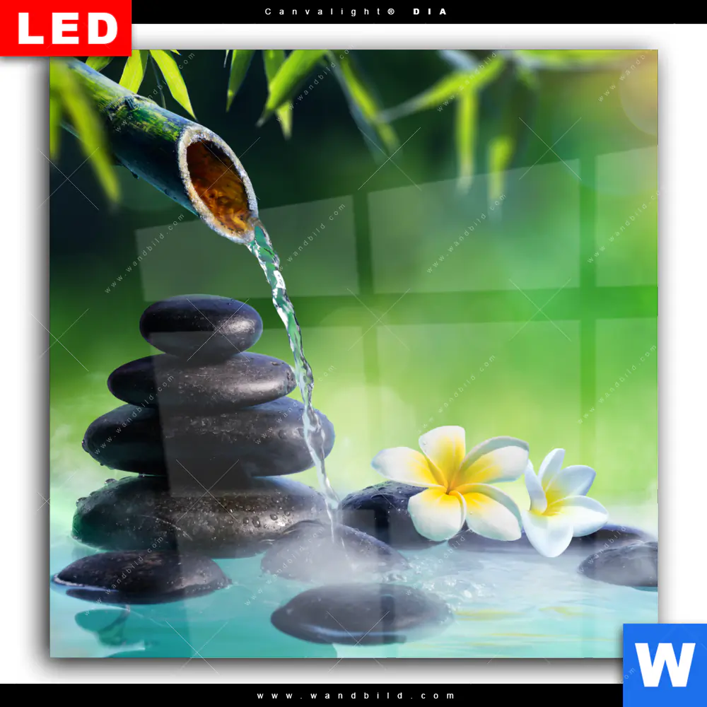 Wechselmotiv Acrylglas Canvalight® DIA | Japanischer Brunnen | Quadrat - Image 2