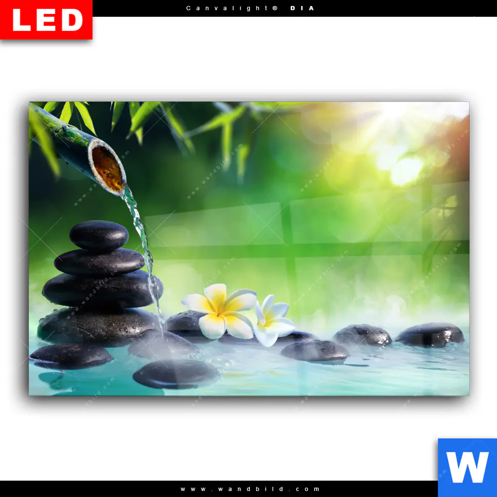Wechselmotiv Acrylglas Canvalight® DIA | Japanischer Brunnen | Querformat - Image 2