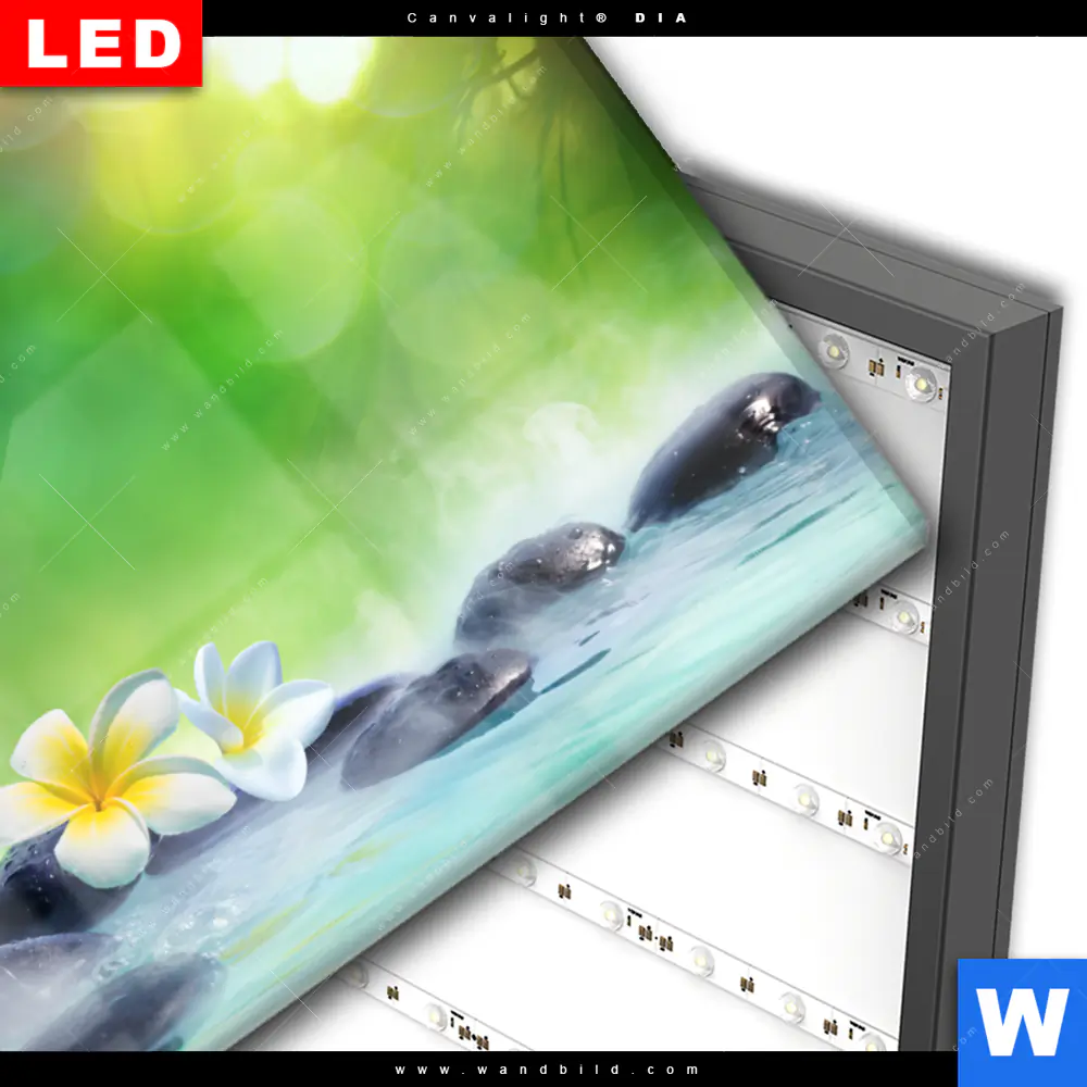 Wechselmotiv Acrylglas Canvalight® DIA | Japanischer Brunnen | Querformat - Image 3