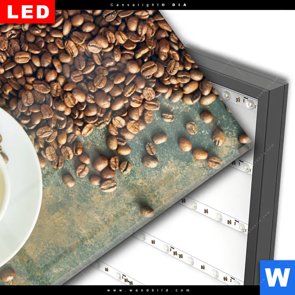 Wechselmotiv Acrylglas Canvalight® DIA | Kaffee-Genuss | Hochformat - Image 3