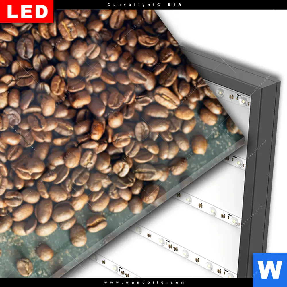 Wechselmotiv Acrylglas Canvalight® DIA | Kaffee-Genuss | Schmal - Image 3