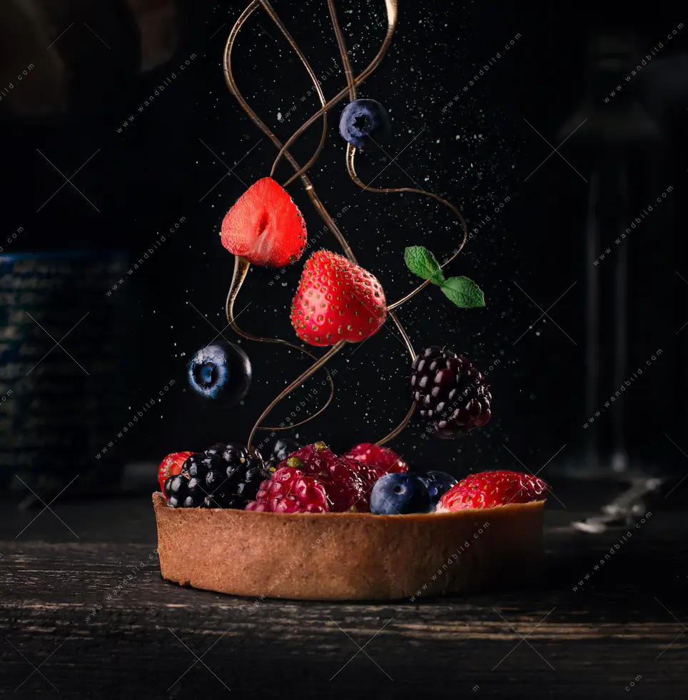 Wechselmotiv Acrylglas Canvalight® DIA | Kuchen mit frischen Beeren | Querformat - Image 5