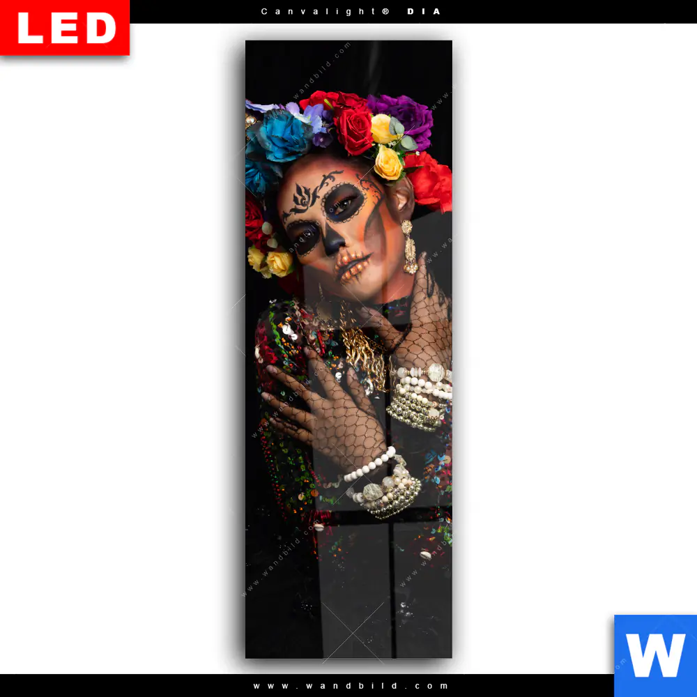 Wechselmotiv Acrylglas Canvalight® DIA | La Calavera Catrina No.2 | Schmal - Image 2