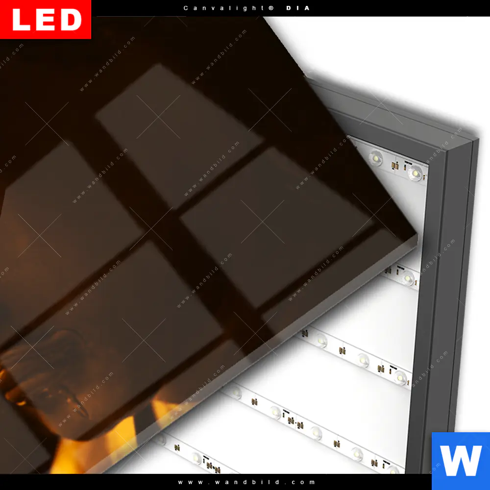 Wechselmotiv Acrylglas Canvalight® DIA | Licht der Weisheit | Panorama - Image 3