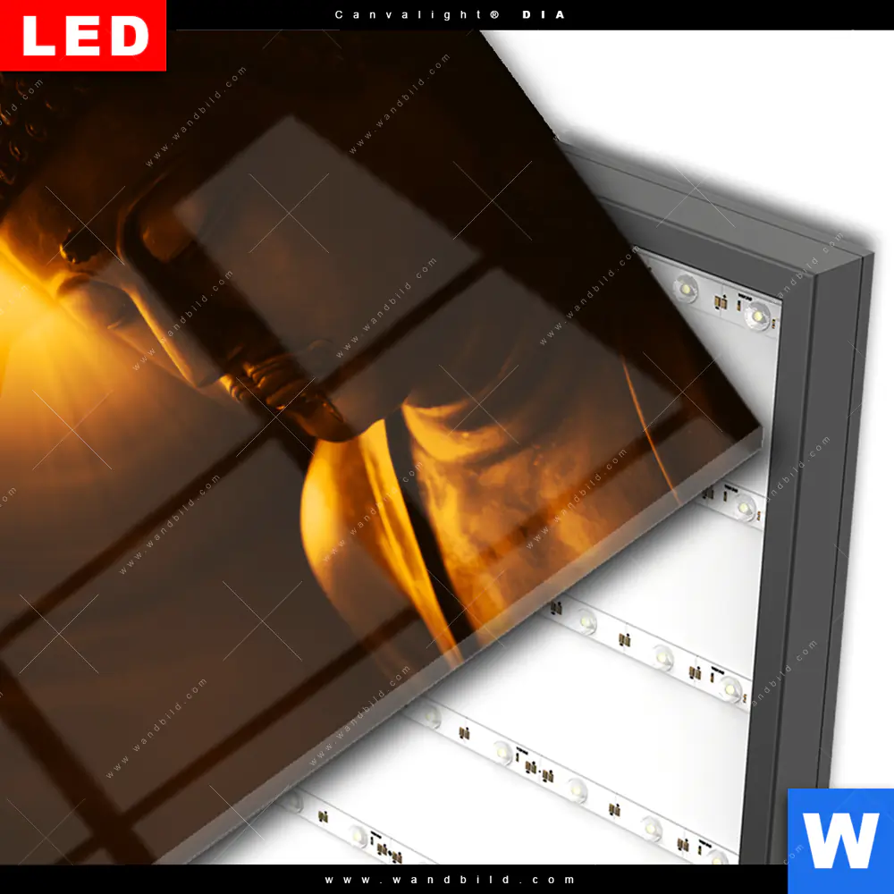 Wechselmotiv Acrylglas Canvalight® DIA | Licht der Weisheit | Querformat - Image 3