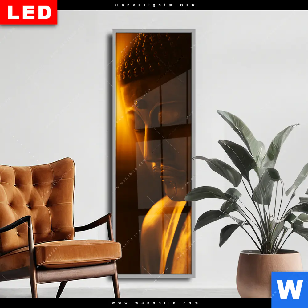Wechselmotiv Acrylglas Canvalight® DIA | Licht der Weisheit | Schmal