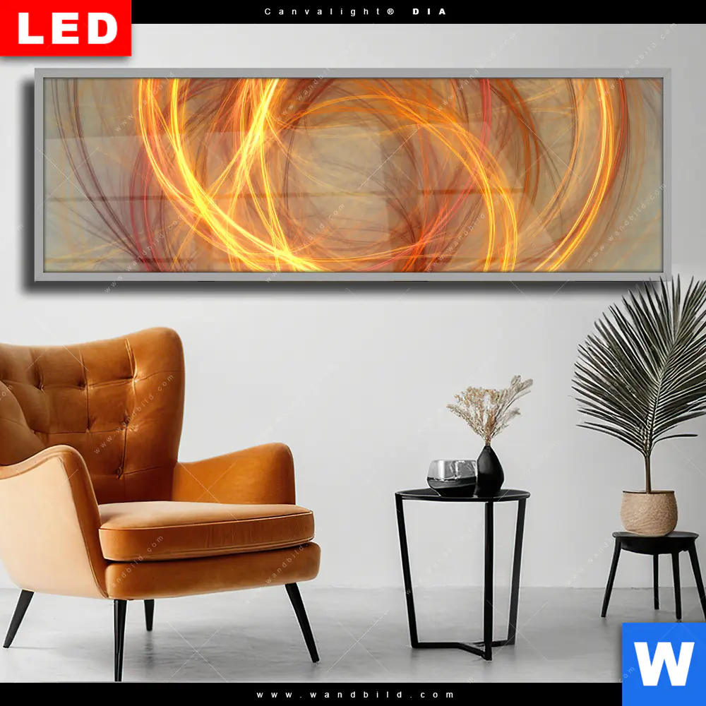 Wechselmotiv Acrylglas Canvalight® DIA | Lichtmalerei No. 1 | Panorama