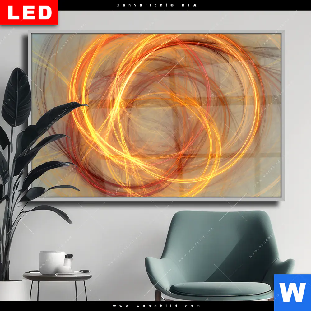 Wechselmotiv Acrylglas Canvalight® DIA | Lichtmalerei No. 1 | Querformat
