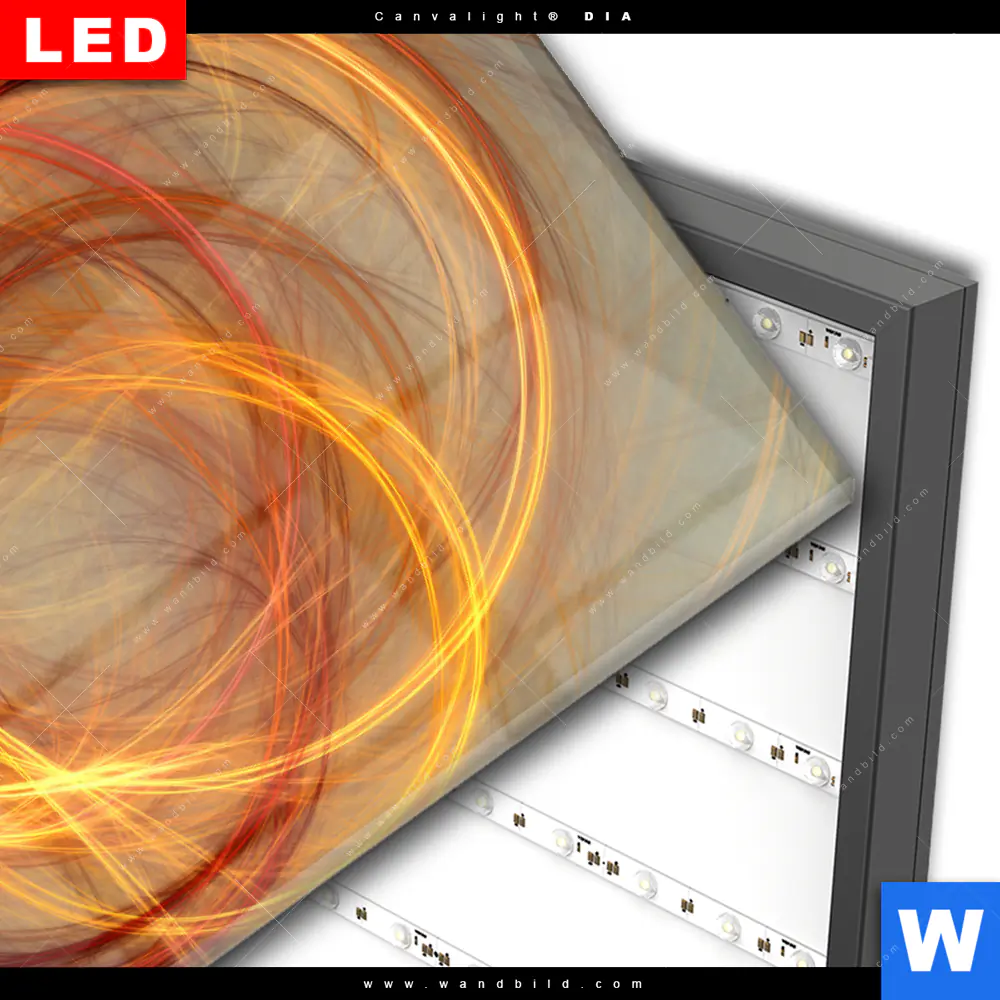 Wechselmotiv Acrylglas Canvalight® DIA | Lichtmalerei No. 1 | Querformat - Image 3