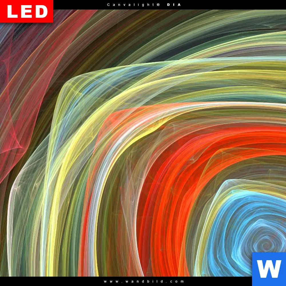 Wechselmotiv Acrylglas Canvalight® DIA | Lichtmalerei No. 2 | Quadrat - Image 4