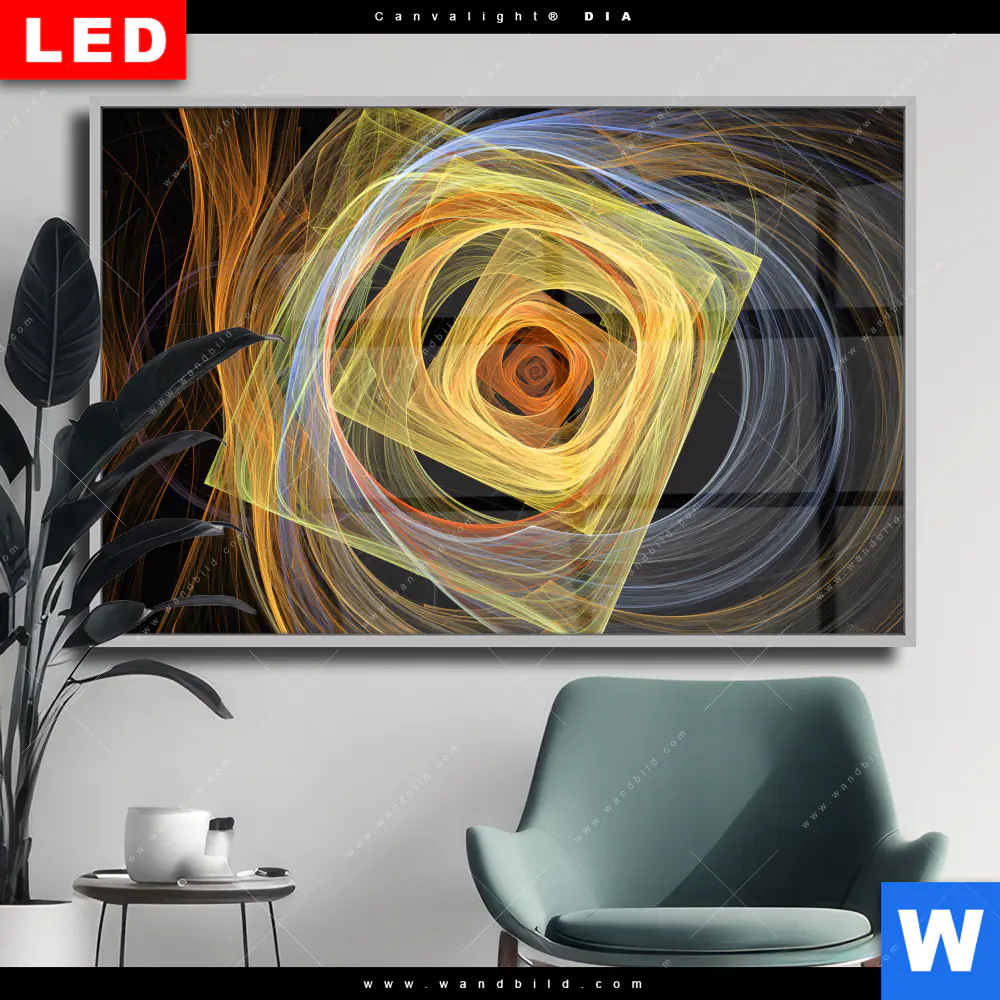 Wechselmotiv Acrylglas Canvalight® DIA | Lichtmalerei No. 3 | Querformat