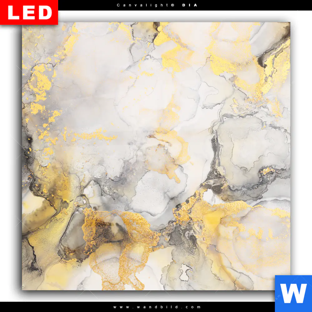 Wechselmotiv Acrylglas Canvalight® DIA | Luxury Abstract Fluid Art No. 1 | Quadrat - Image 2