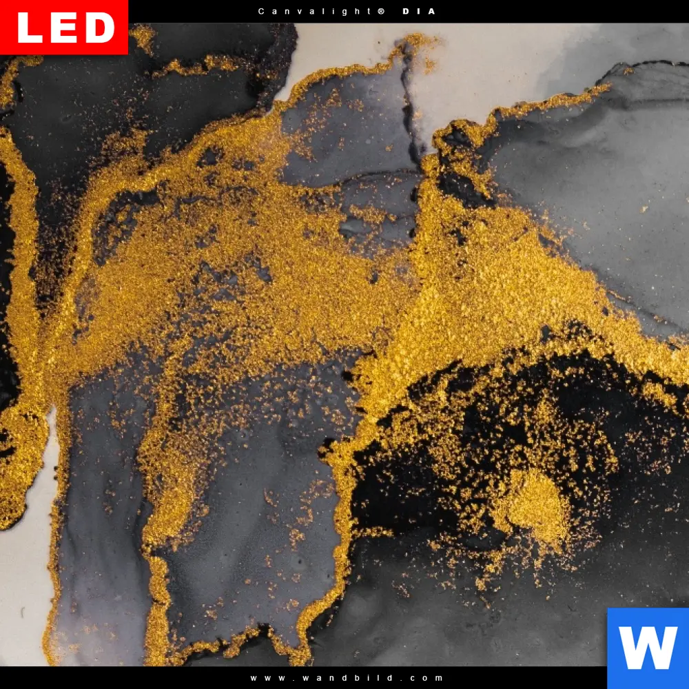 Wechselmotiv Acrylglas Canvalight® DIA | Luxury Abstract Fluid Art No. 2 | Querformat - Image 4
